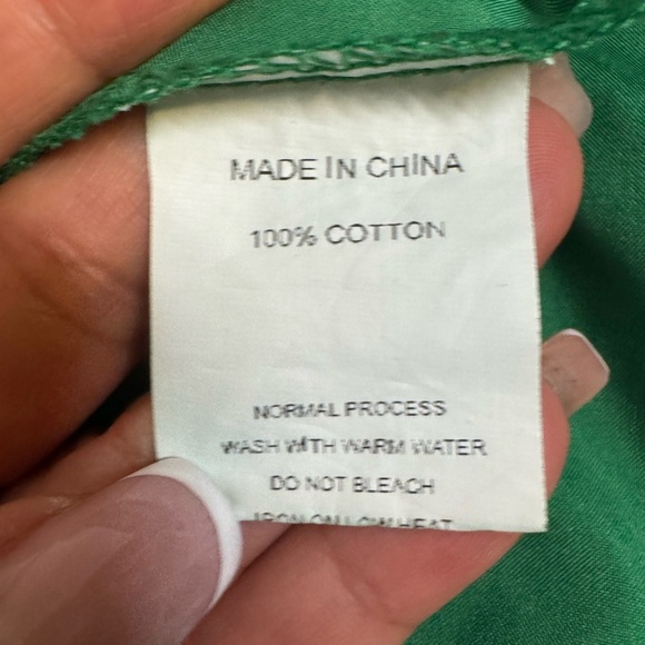 Simplee Women's Dress Green Sz M Crochet Sundress Boho Fairy VTG #113 - Picture 17 of 17